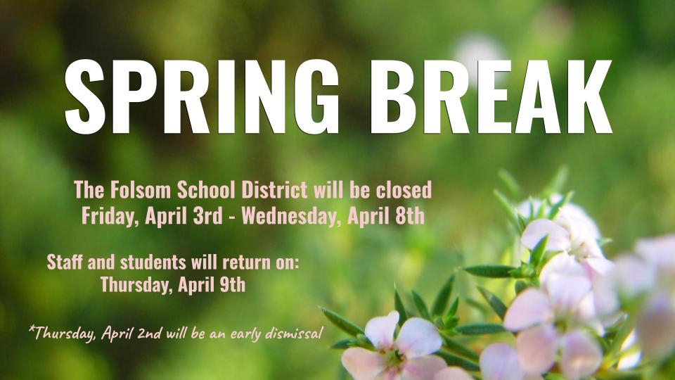 SPRING BREAK message